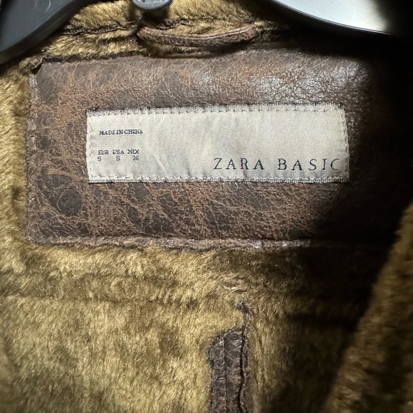 Brown leather jacket with brown fur - Picture 2 of 6